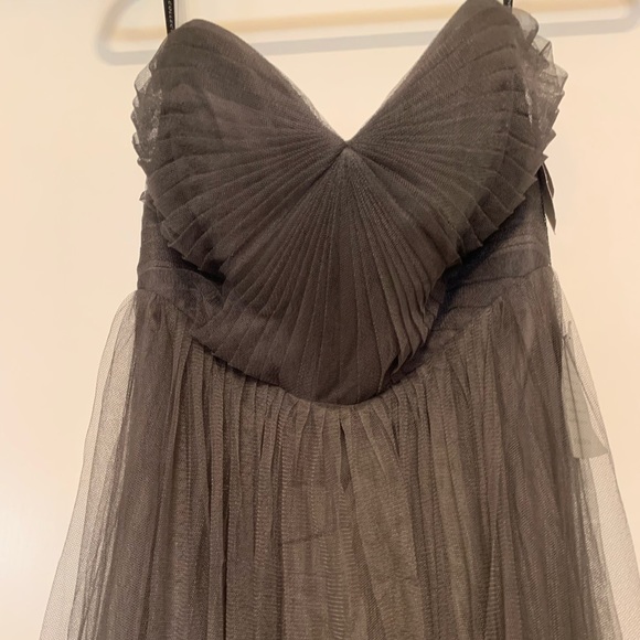 Convertible Jenny Yoo Grey Tulle Dress - Picture 1 of 4